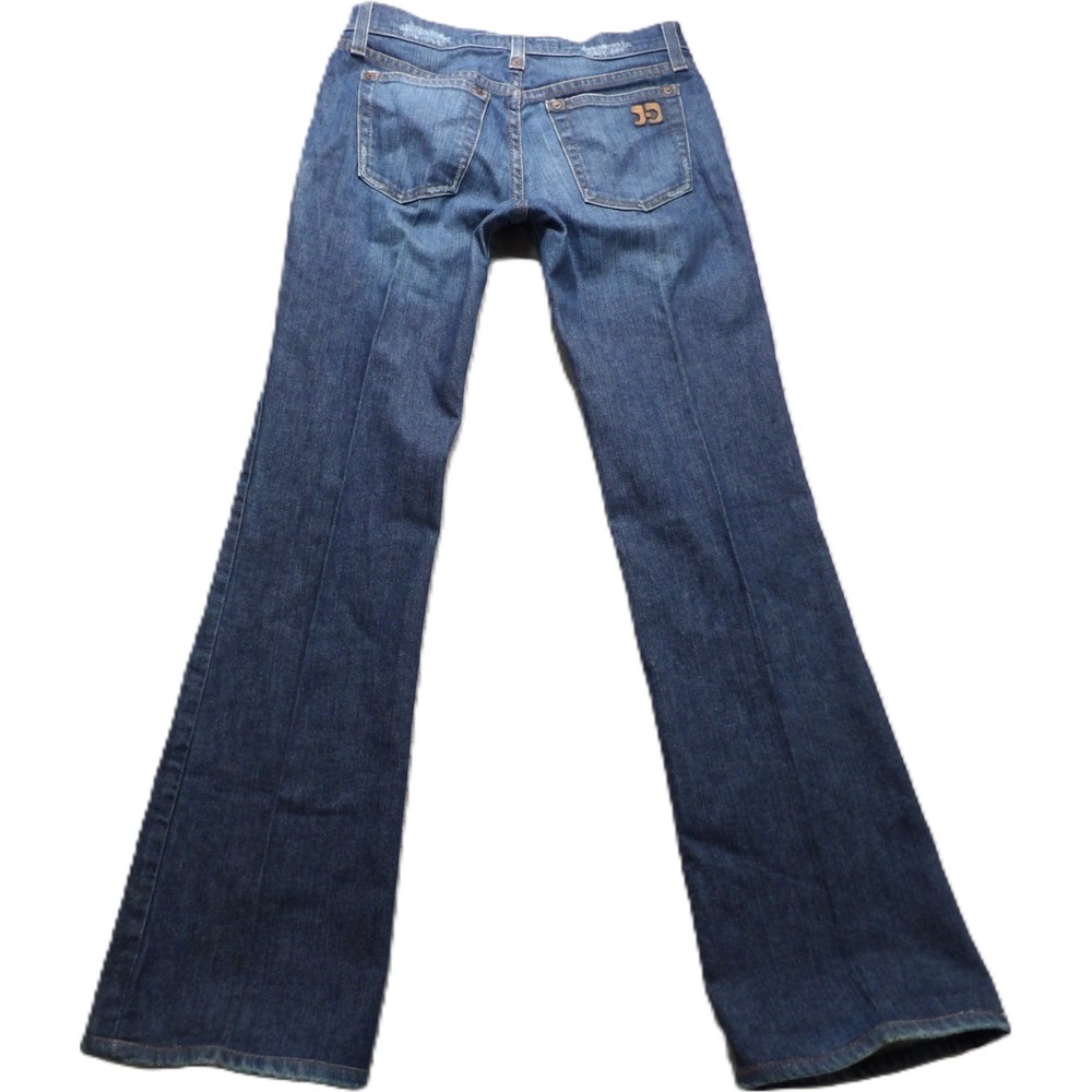 Joes Jeans Jag Bootcut Stretch Denim Cotton Blend Women W25xL30.5 Blue Pants USA